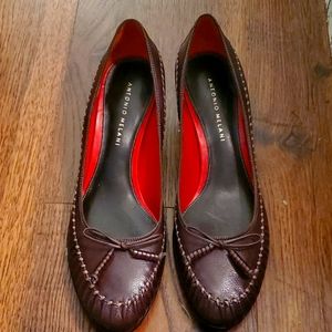 Women's Antonio Melani , brown leather, EUC,vintage